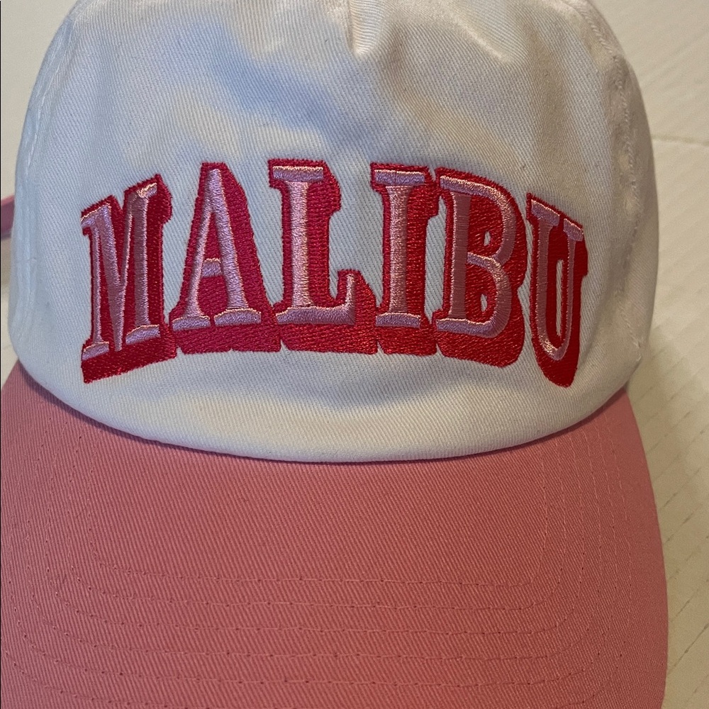 White and Pink Malibu Cap NWT - Picture 4 of 14